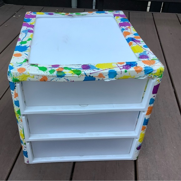 3 Drawer Organizer-Paint Spot Design - Picture 4 of 6